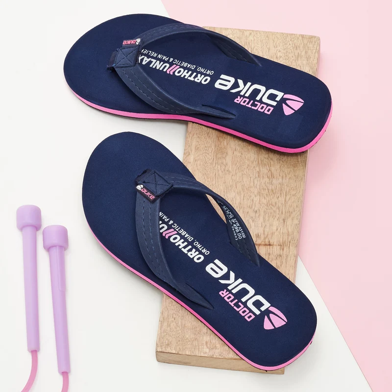 Duke Women Doctor Duke Flip-flops (XFW0316M) Navy / UK 4 / Printed