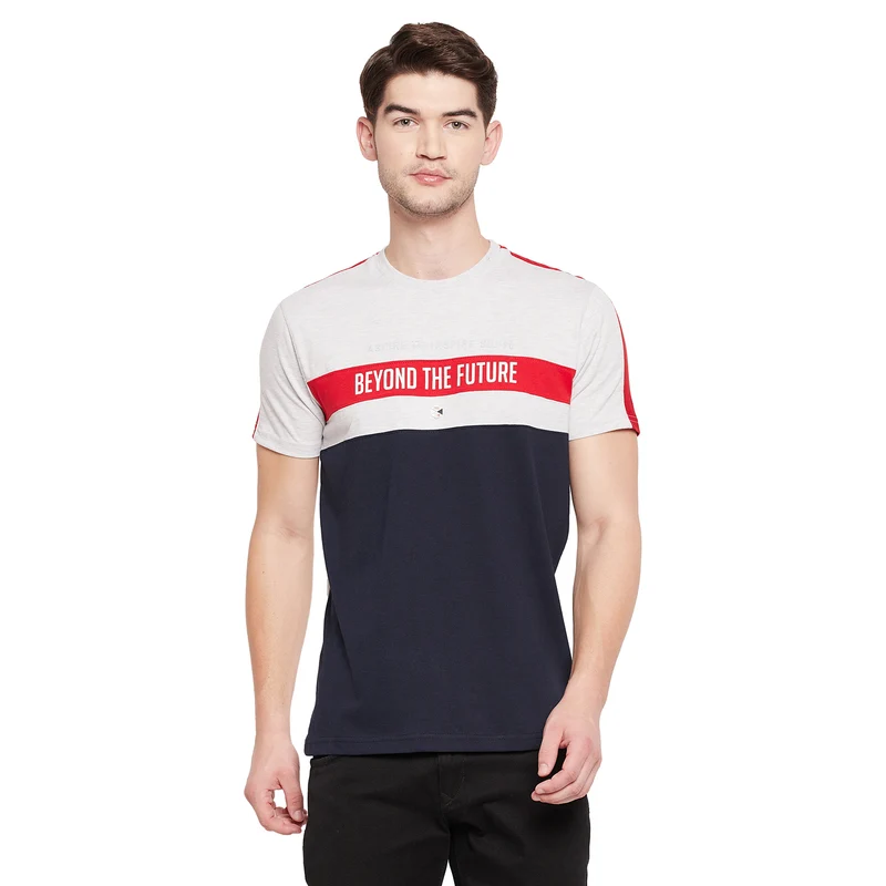 Duke Stardust Men Half Sleeve Cotton T-shirt (LF5323) Ecru / S / Printed