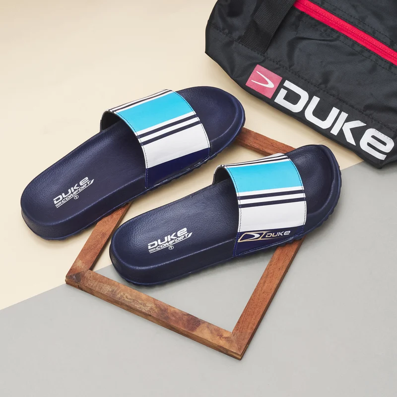 Duke Men Sliders (FWC6079) UK 10 / White Sky / Printed