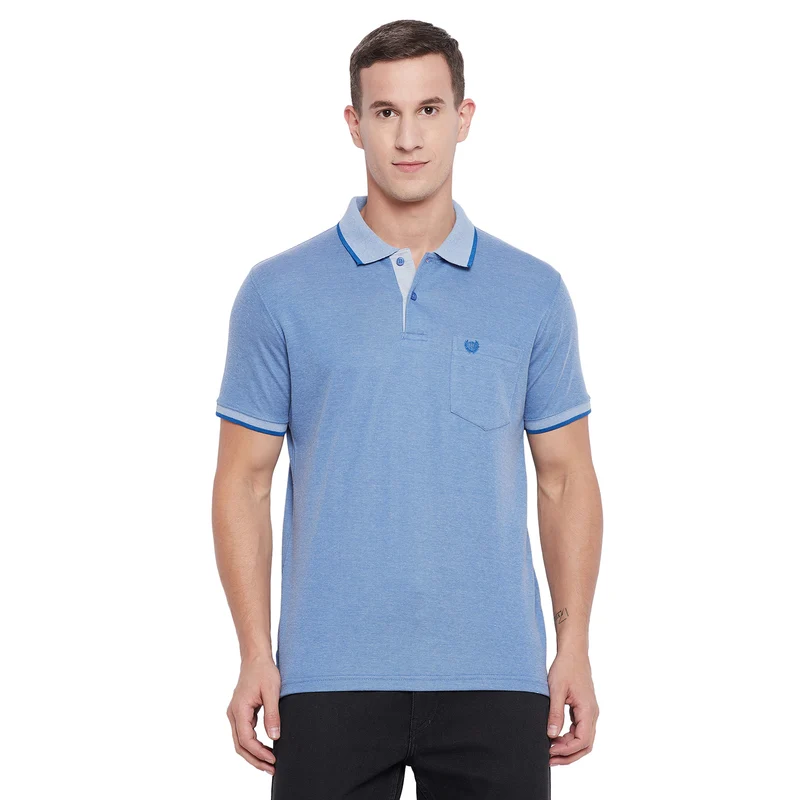 Duke Stardust Men Half Sleeve Cotton T-Shirt (ONSD22S) Royal / XXL / Solid