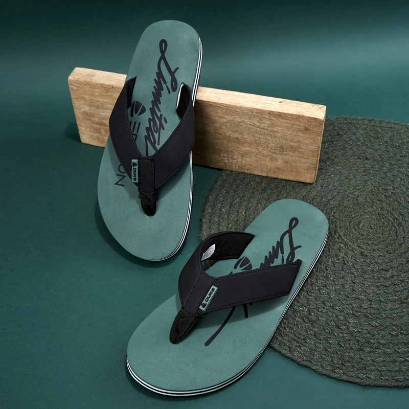 Duke Men Flip-flops (FWC6082) UK 11 / Mist Green / Solid Contrast
