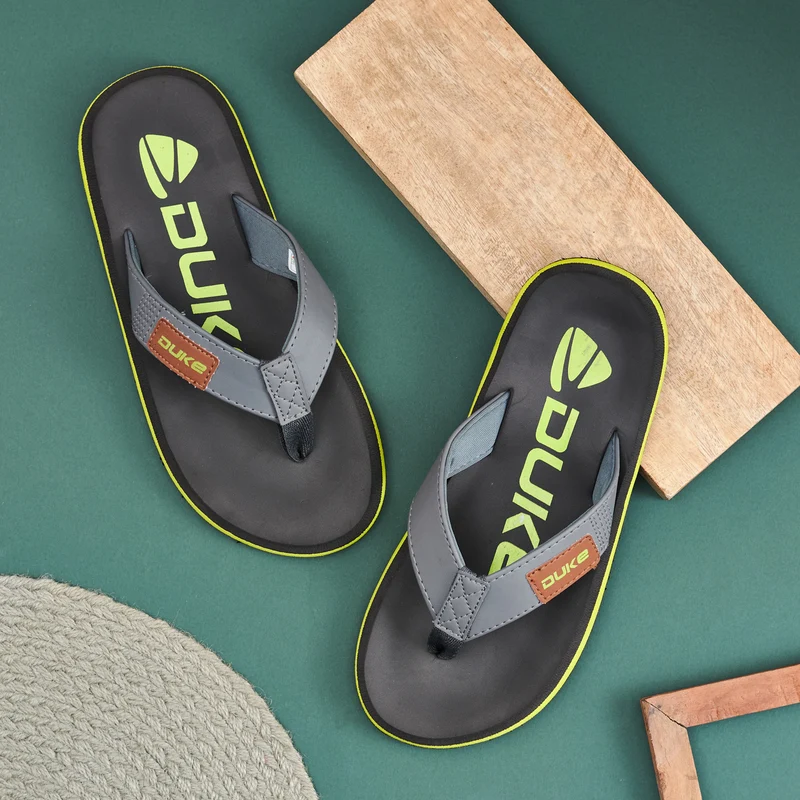 Duke Men Flip-flops (FWC6086) UK 11 / D.Grey / Color Block