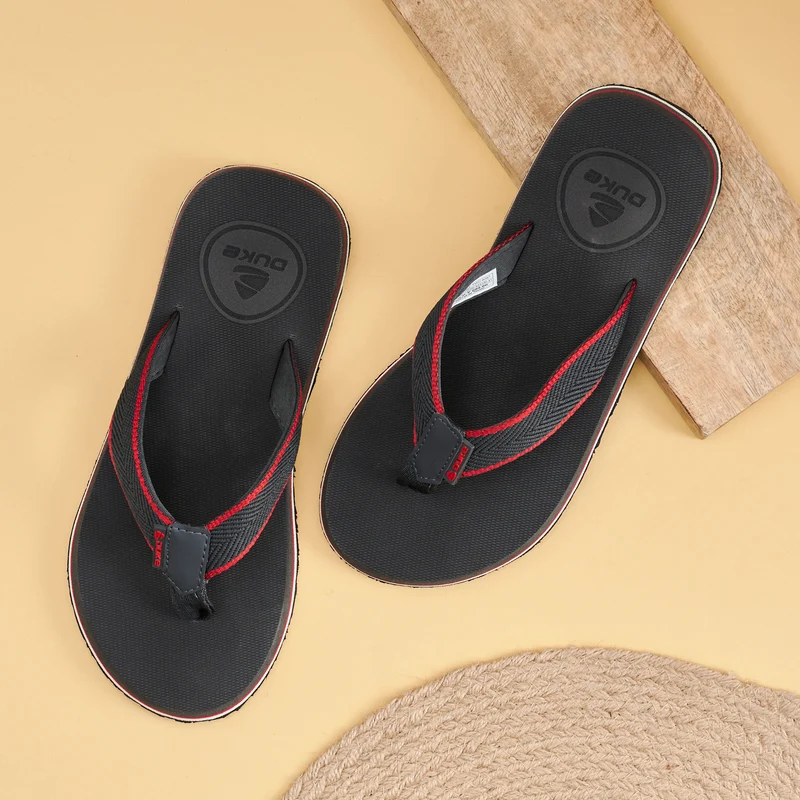 Duke Men Flip-flops (FWC6087) UK 8 / D.Grey / Color Block