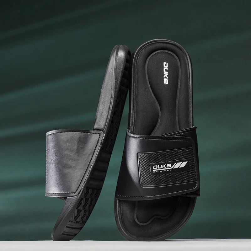 Duke Men Sliders (FWC6094) Black / UK 10 / Solid