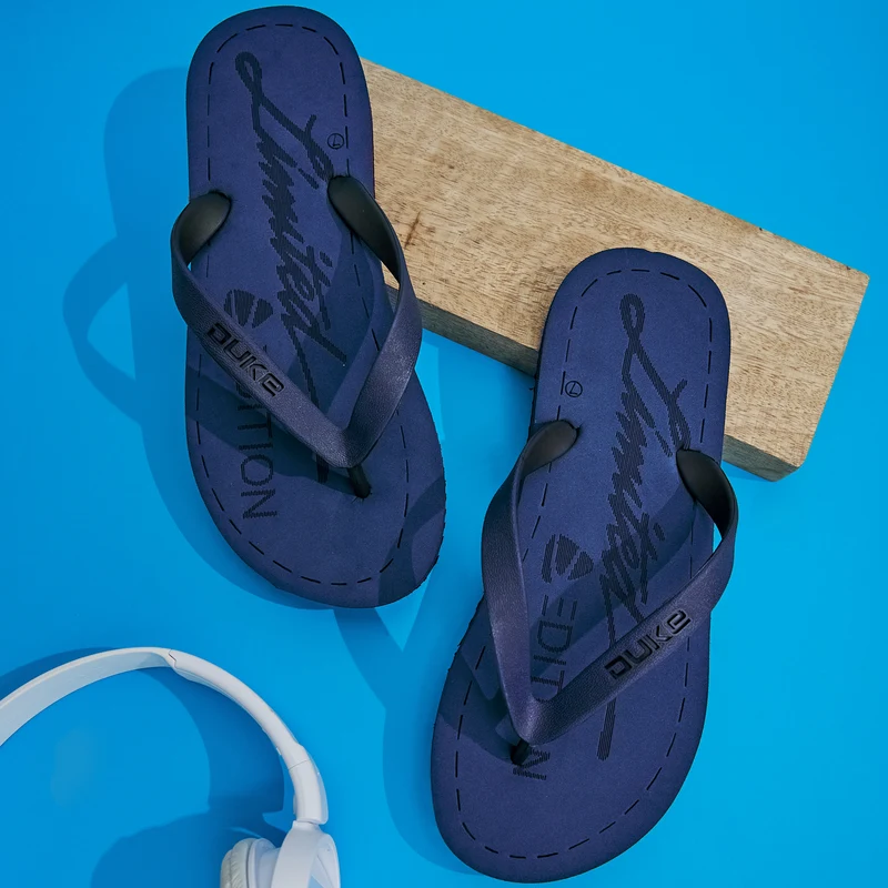 Duke Men Thong Flip-Flops (FWC6098) Navy / 10 UK / Solid Contrast