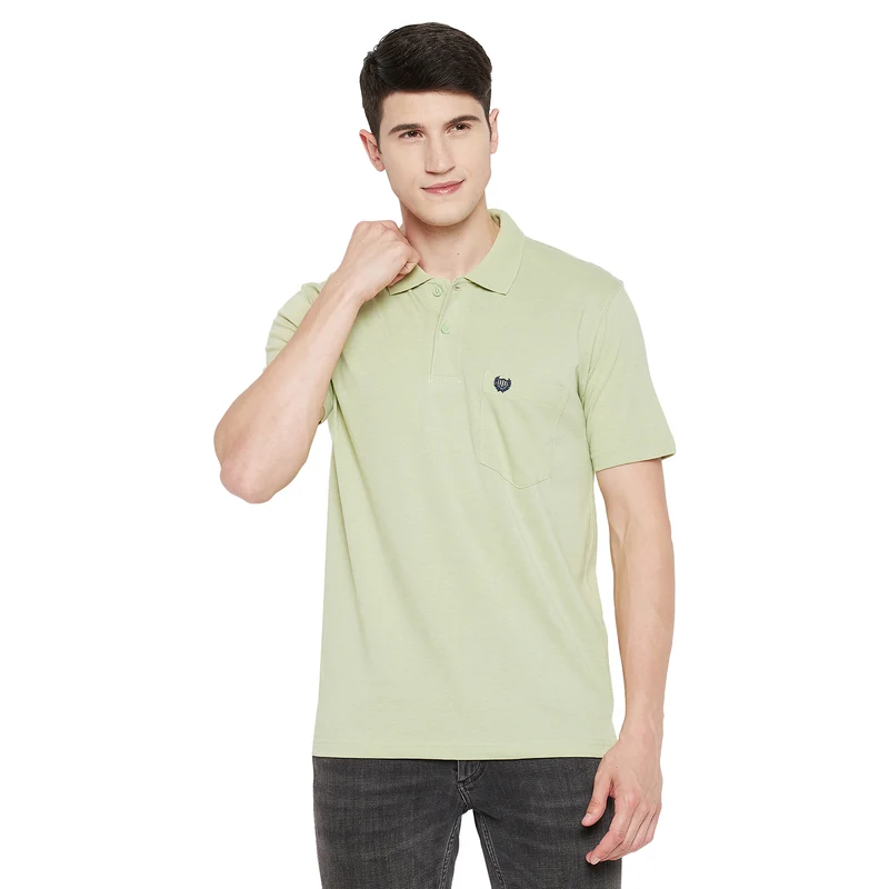 Duke Stardust Men Half Sleeve Cotton T-shirt (ONSD38S) Fungus Mix / L / Solid