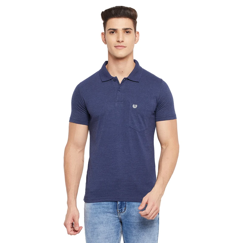 Duke Stardust Men Half Sleeve Cotton T-shirt (ONSD38S) Navy Mix / XXL / Solid