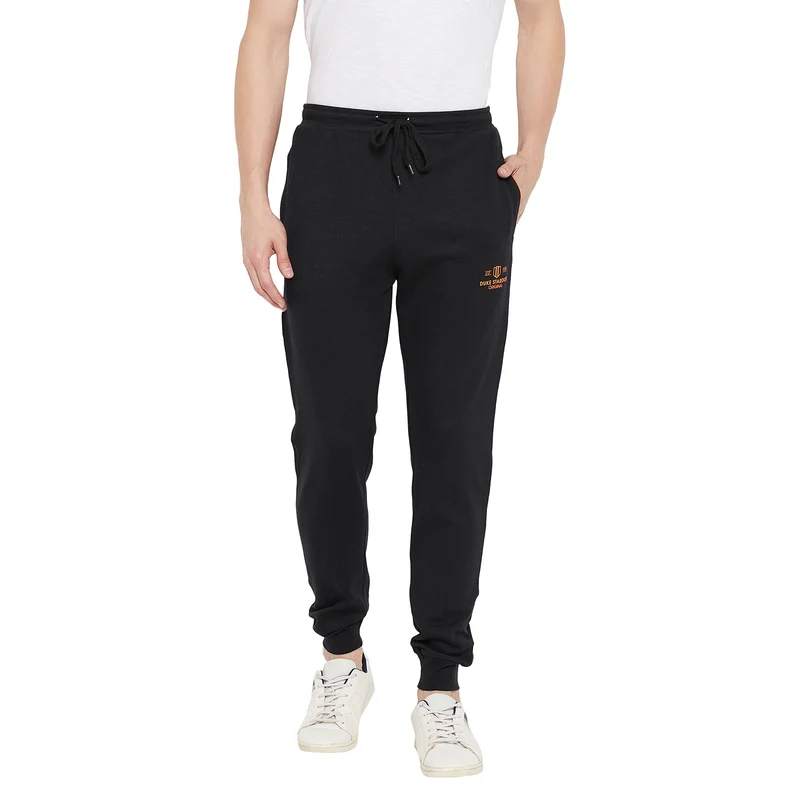 Duke Stardust Men Jogger Track Pants (LF5502T) Black / XXL / Solid