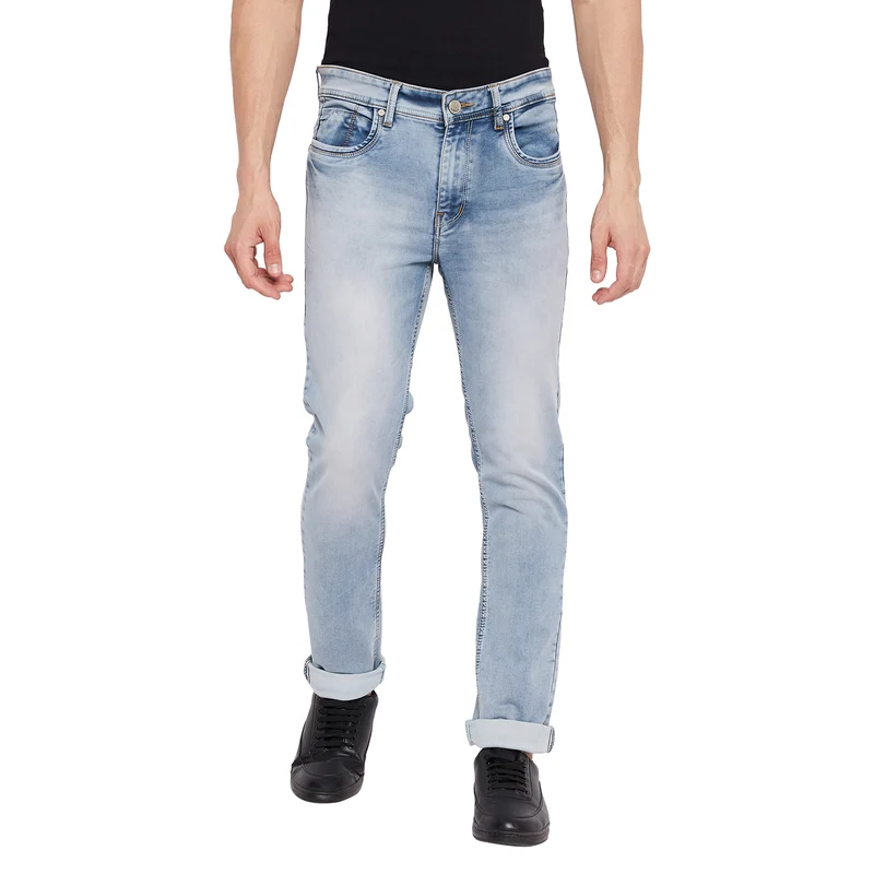 Duke Urban Men Slim Fit Stretchable Jeans (SDD5259) Blue / 30 / Washed