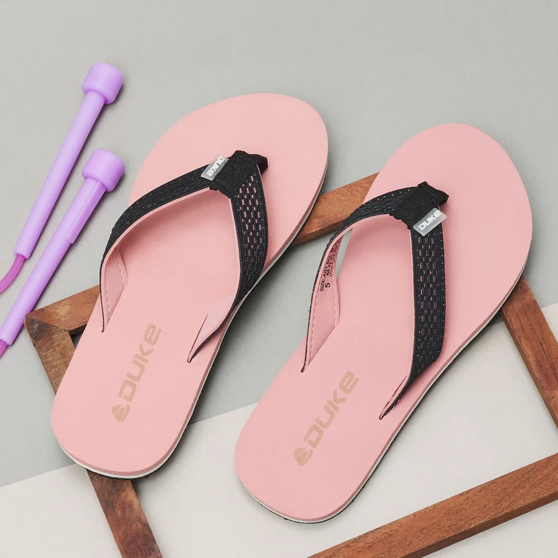 Duke Women Flip-Flops (XFW0332) Peach / 8 UK / Solid Contrast
