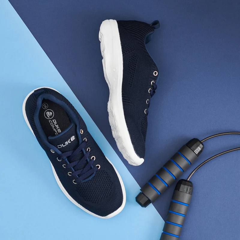 Duke Women Sports Shoes (XFOL1521) Navy / UK 5 / Solid Contrast