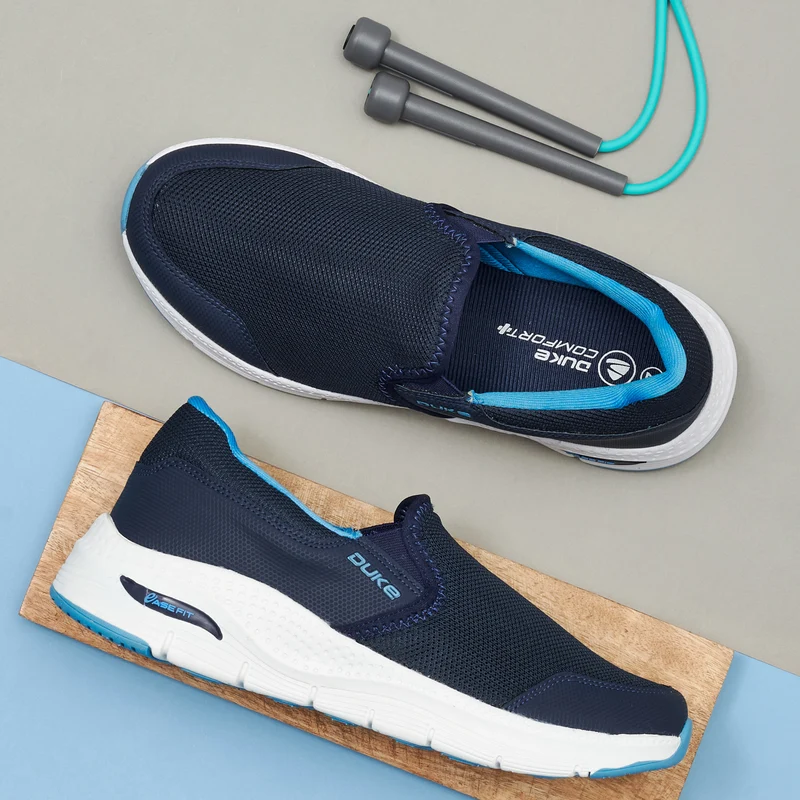 Duke Men Sports Shoes (FWOL1403) Navy / UK 10 / Solid Contrast