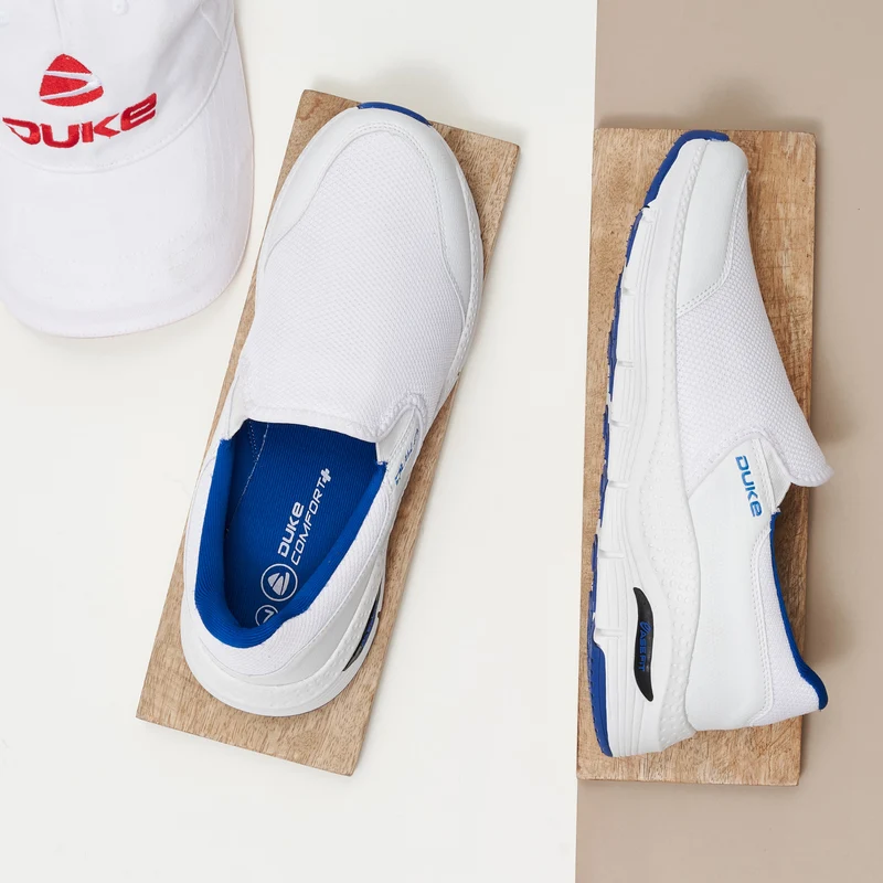 Duke Men Sports Shoes (FWOL1403) White / UK 10 / Solid Contrast