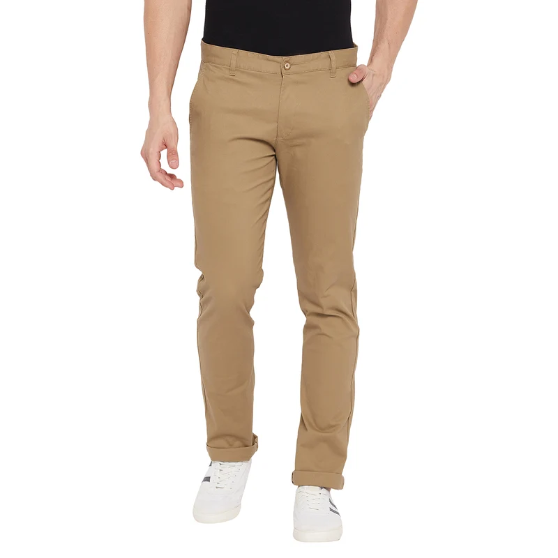 Duke Urban Men Slim Fit Trousers (SDT42000) Khaki / 32 / Solid