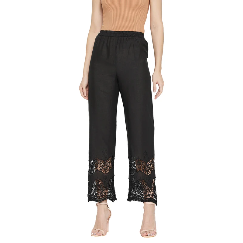 Duke Urban Women Regular Palazzo (SDX3908) XL / Black / Solid