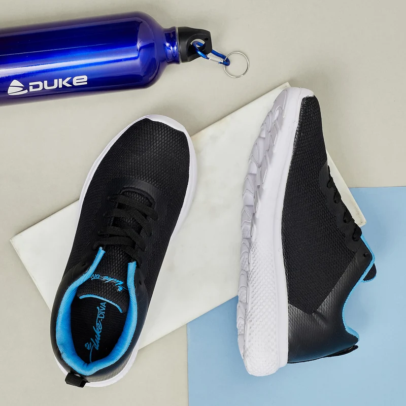 Duke Women Sports Shoes (XFOL1525) UK 4 / Blue / Colorblocked
