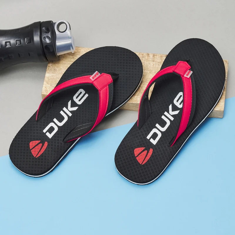 Duke Men Flip-Flops (FWC6100) Black / 7 UK / Solid Contrast