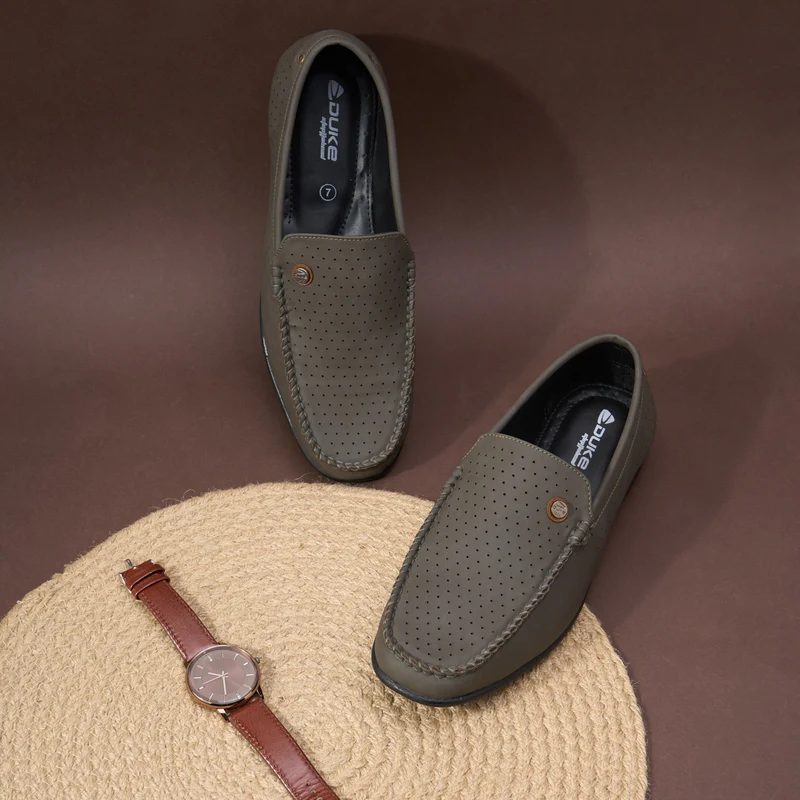 Duke Men Casual Shoes (FWOL793) 10 UK / D.Grey / Solid Contrast