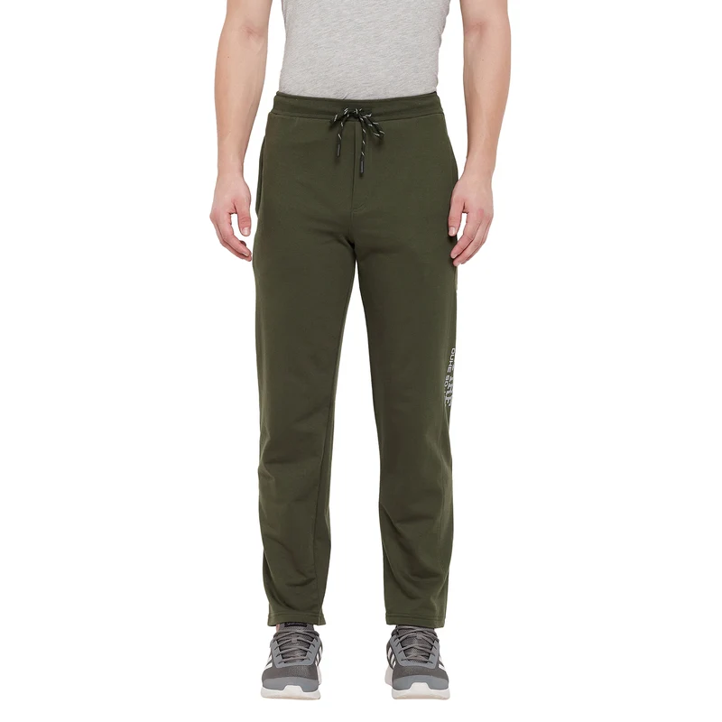 Duke Stardust Men Regular Track Pants (LF5618) L / Olive / Solid
