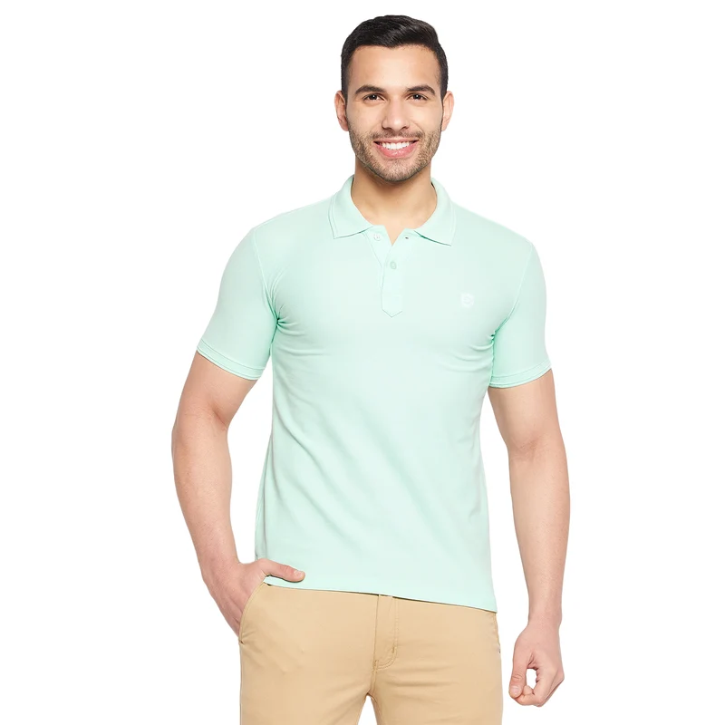 Duke Urban Men Half Sleeve Cotton T-shirt (800F) XL / Seal Pearl / Solid