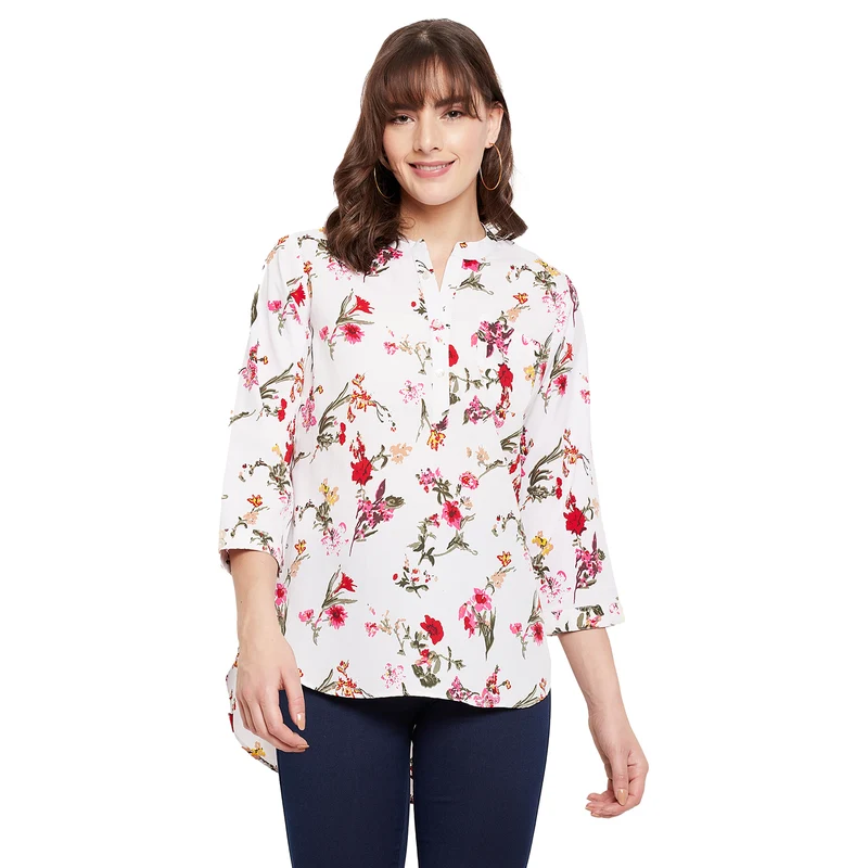 Duke Urban Women Printed Tunic (SDX4102) XL / Off White / Printed