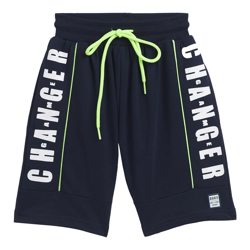 Duke Urban Boys Regular Shorts (LF953) Navy / 26 / Printed