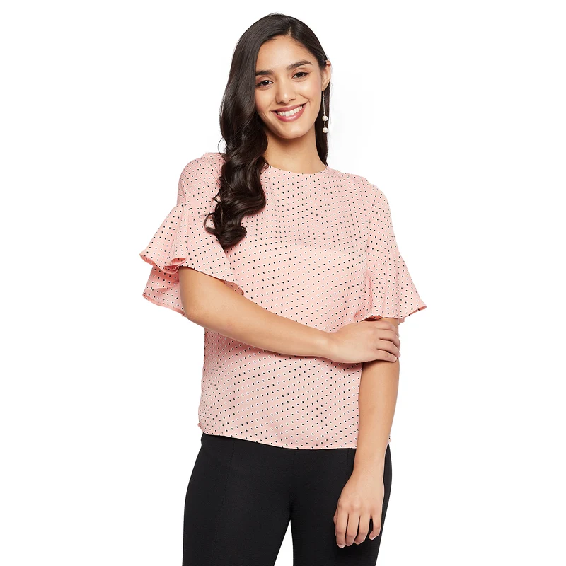 Duke Urban Printed Lady Top (SDX3223) L / Peach Bud / Printed