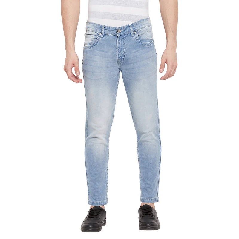 Duke Stardust Men Slim Fit Stretchable Jeans (SDD5154) Medium Blue / 32 / Washed