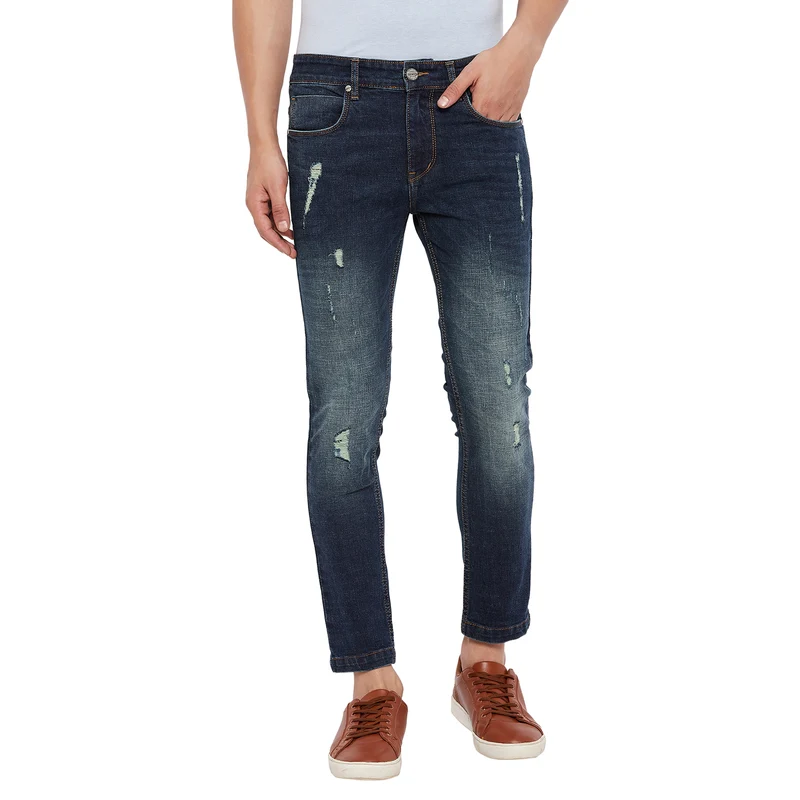 Duke Urban Men Stretchable Slim Fit Jeans (SDD5253) Tint Green / 36 / Washed