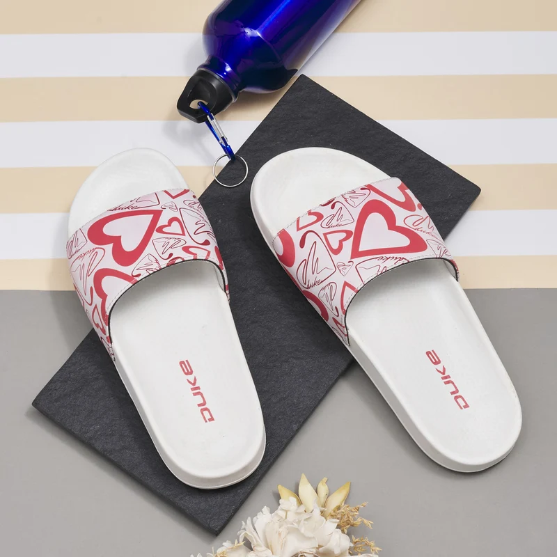Duke Women Sliders (XFOL340) Pink / UK 7 / Printed