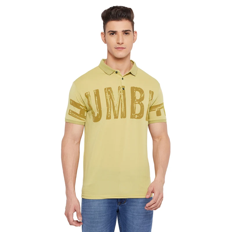 Duke Stardust Men Half Sleeve Cotton T-shirt (LF5044) L.Green / L / Printed