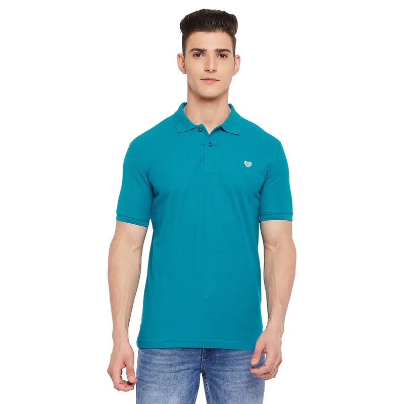 Duke Urban Men Half Sleeve Cotton T-Shirt (ONSD21S) Blue Dust / XXL / Solid