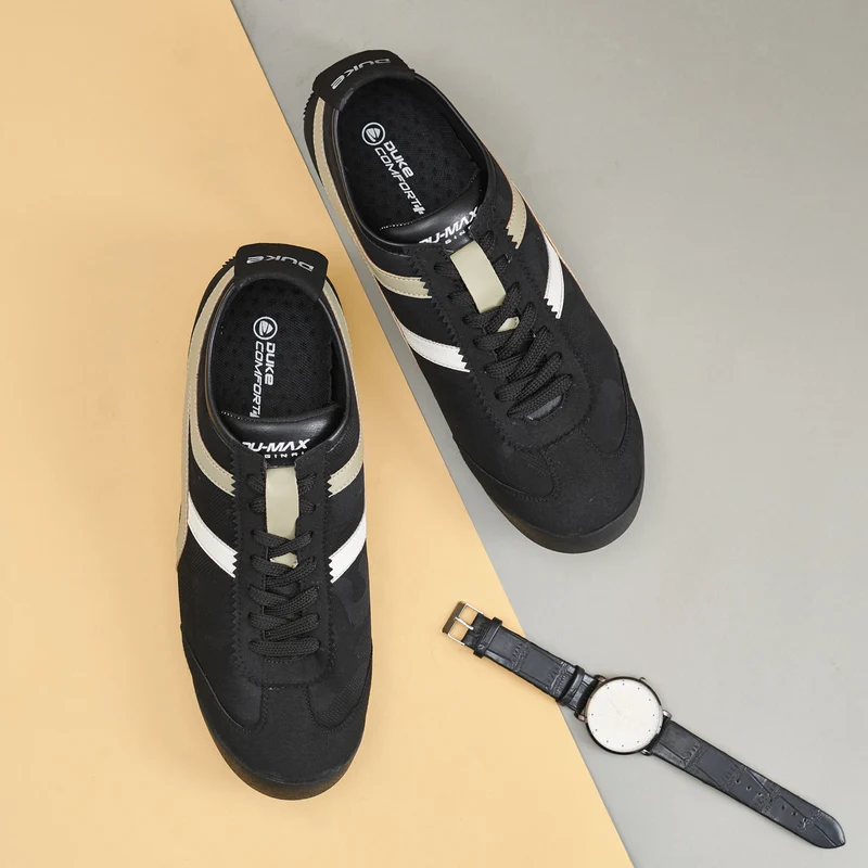 Duke Men Sneakers (FWOL831) Black / UK 9 / Colorblocked