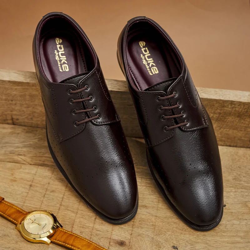 Duke Men Formal Shoes (FWD5024M) D.Brown / 7 UK / Solid