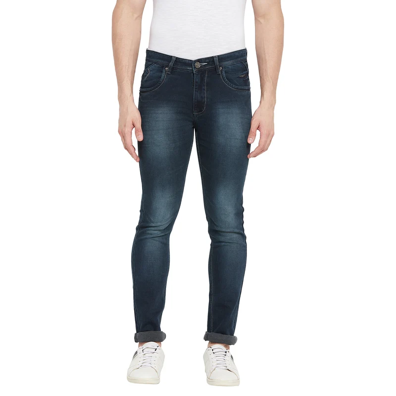 Duke Stardust Men Slim Fit Stretchable Jeans (SDD5291) Military / 30 / Washed