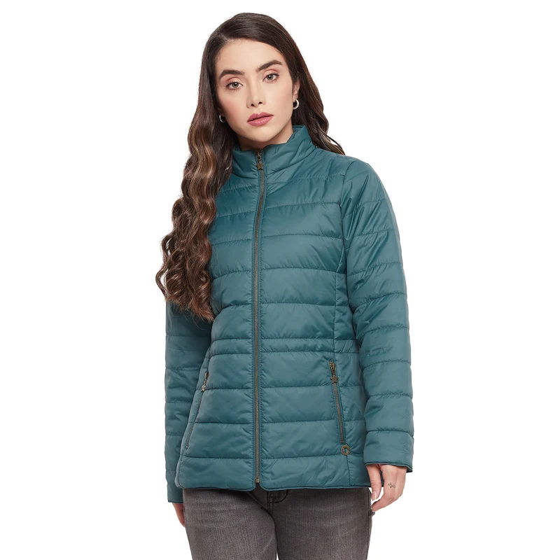 Duke Urban Women Full Sleeve Jacket (ONDZ1601) Teal / M / Solid