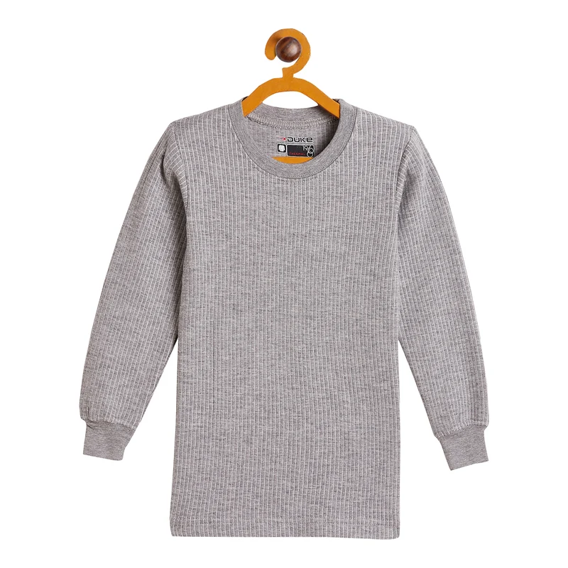 Duke Stardust Boys Round Neck Thermal (D1GR-K) Grey / 24 / Solid