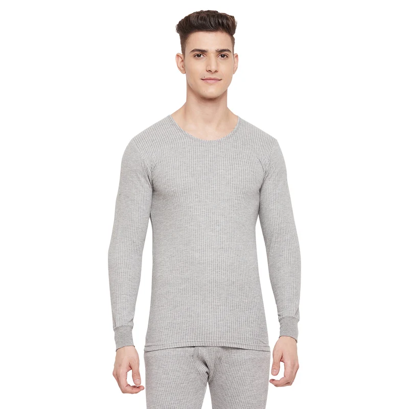 Duke Stardust Men Full Sleeve Top Thermal (D1GR-G) Grey / XXL / Solid