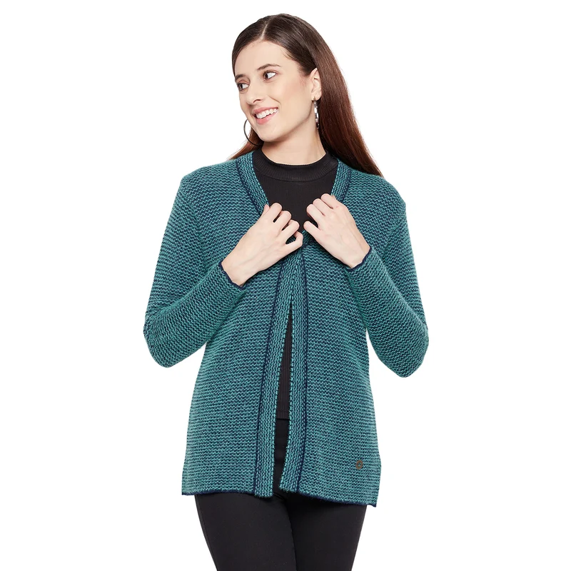Duke Urban Women Full Sleeve Cardigan (SDS1060) D.Navy / XL / Printed