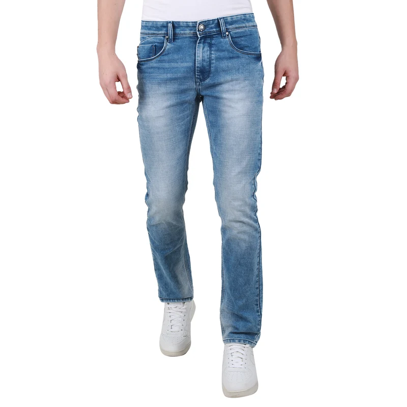 Duke Urban Men Slim Fit Stretchable Jeans (SDD5323) Ice Blue / 32 / Washed