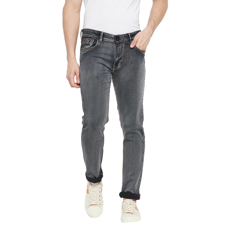 Duke Stardust Men Slim Fit Stretchable Jeans (SDD5235Q) Charcoal / 34 / Washed