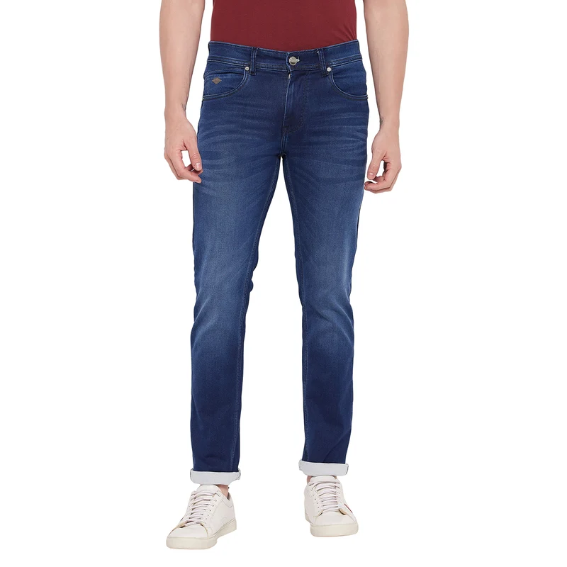 Duke Stardust Men Slim Fit Stretchable Jeans (SDD5364) Medium Blue / 30 / Washed