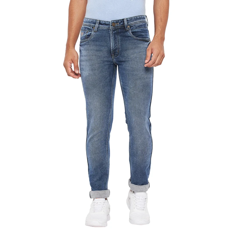 Duke Stardust Men Slim Fit Stretchable Jeans (SDD5335) Blue / 34 / Washed