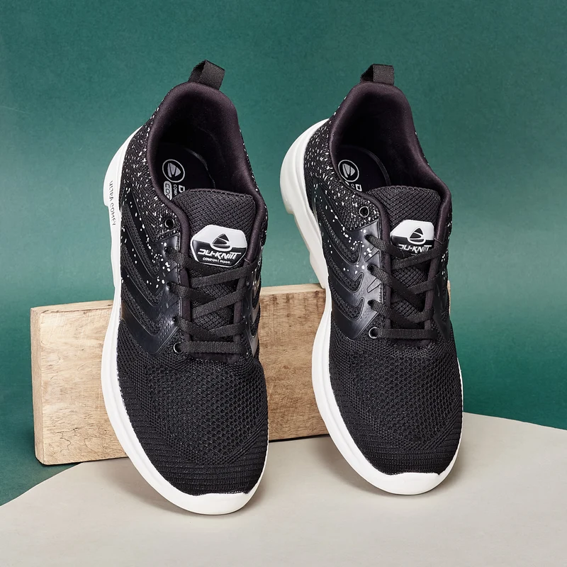 Duke Men Sports Shoes (FWOL1467) UK6 / Black / Solid Contrast