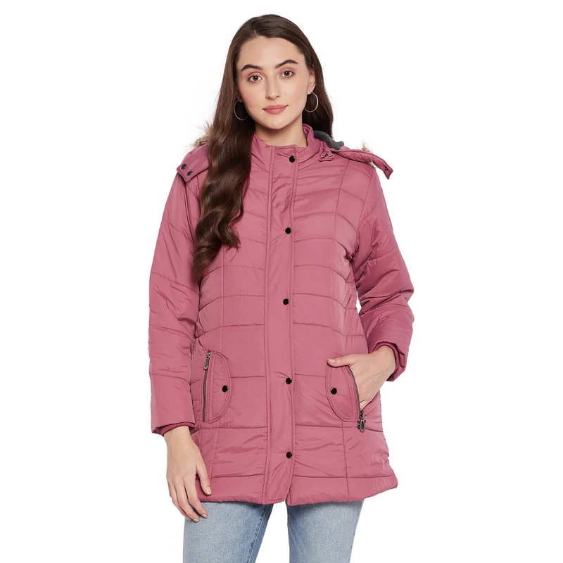 Duke Urban Women Hooded Jacket (SDZ1943) Fuchsia / XL / Solid