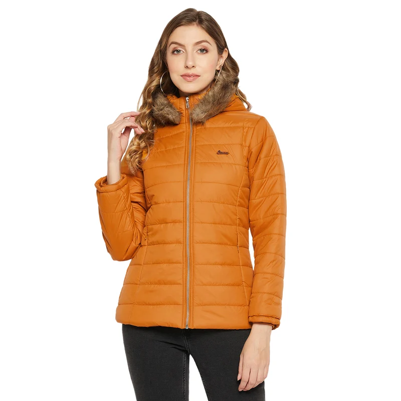 Duke Urban Women Hooded Jacket (SDZ1930) Mustard / XL / Solid