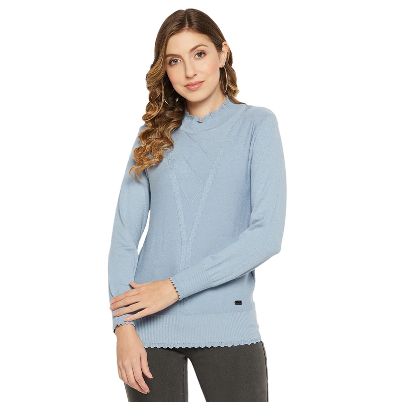 Duke Urban Women Full Sleeve Sweater (SDS900) Air Force / M / Solid