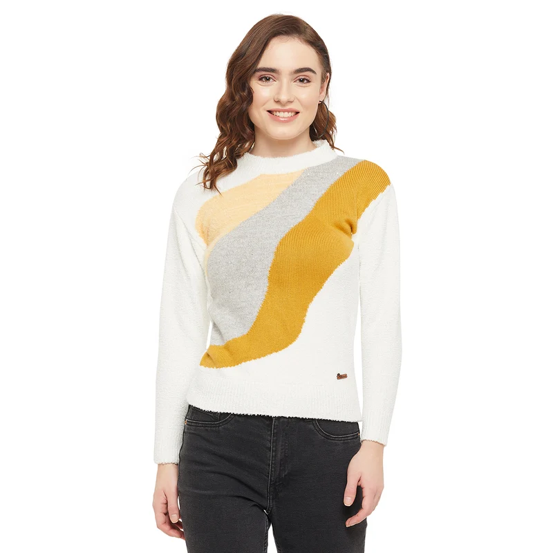 Duke Urban Women Colorblock Pullover (SDS995) White / L / Colorblock