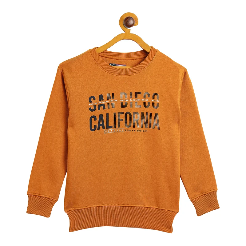 Duke Urban Boys Round Neck Sweatshirt (LF299) Sun City / 32 / Printed