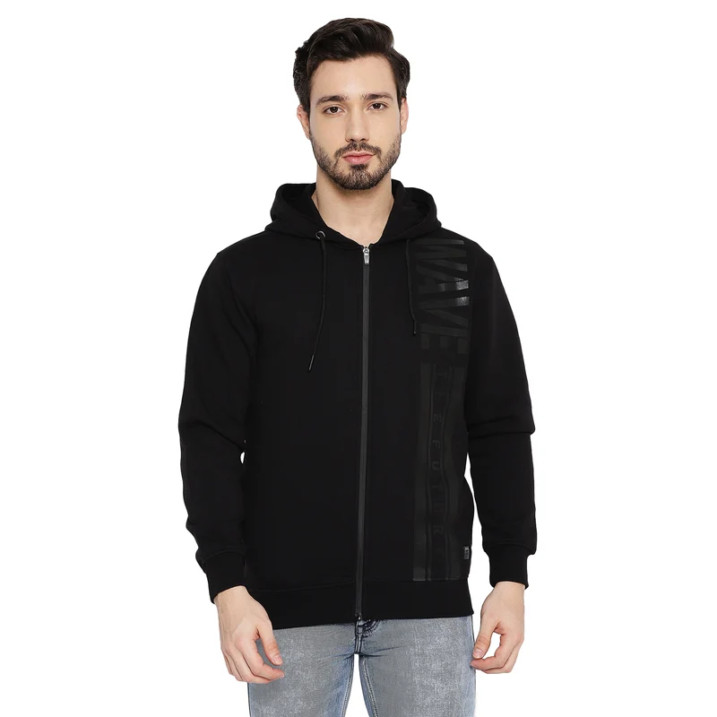 Duke Urban Men Hooded Sweatshirt (LF6133) Black / M / Printed